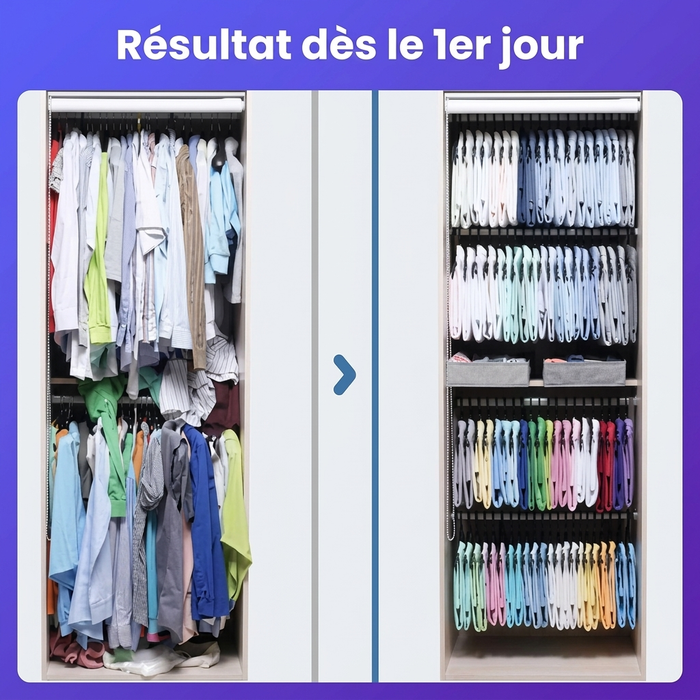 Enfin un dressing qui respire, sans rien jeter